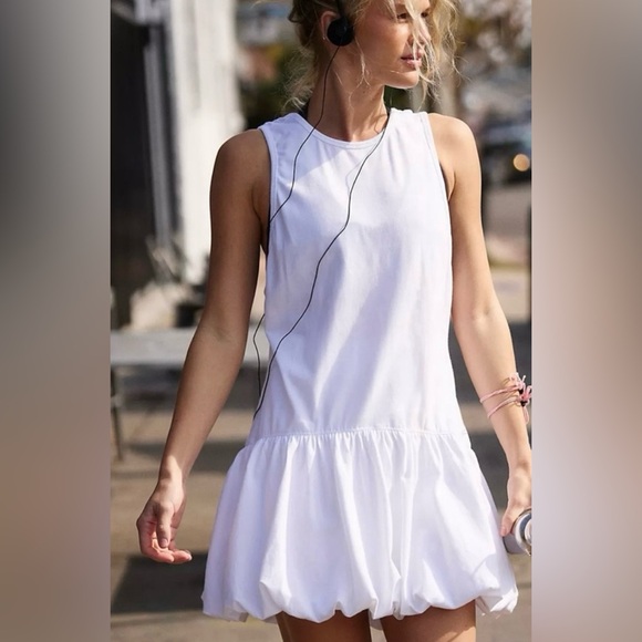 NWT FREE PEOPLE HOT SHOT BUBBLE SET WHITE - Picture 2 of 4